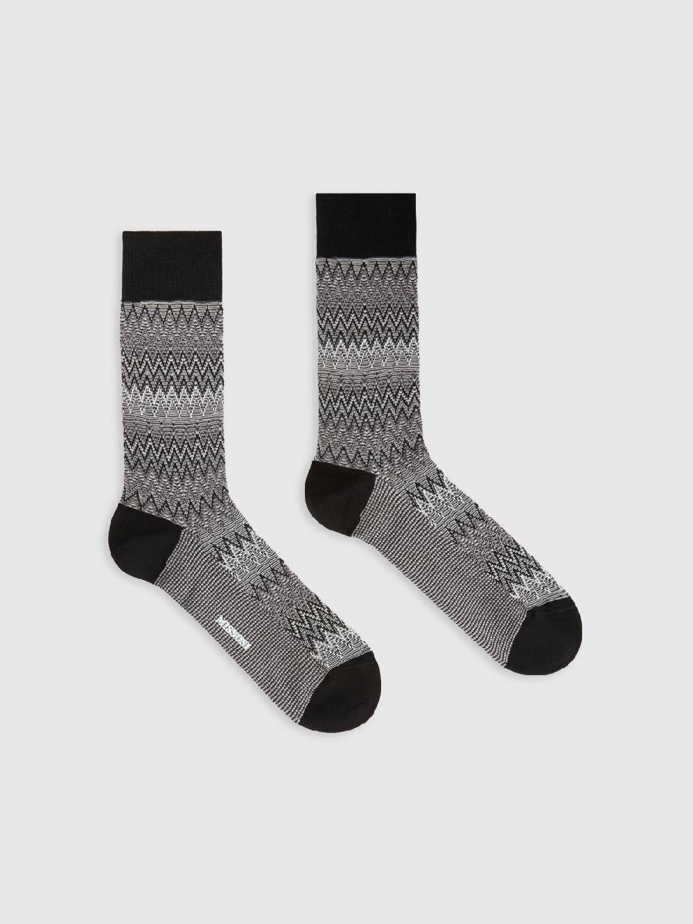 Missoni Calzini corti in misto cotone chevron Offerta