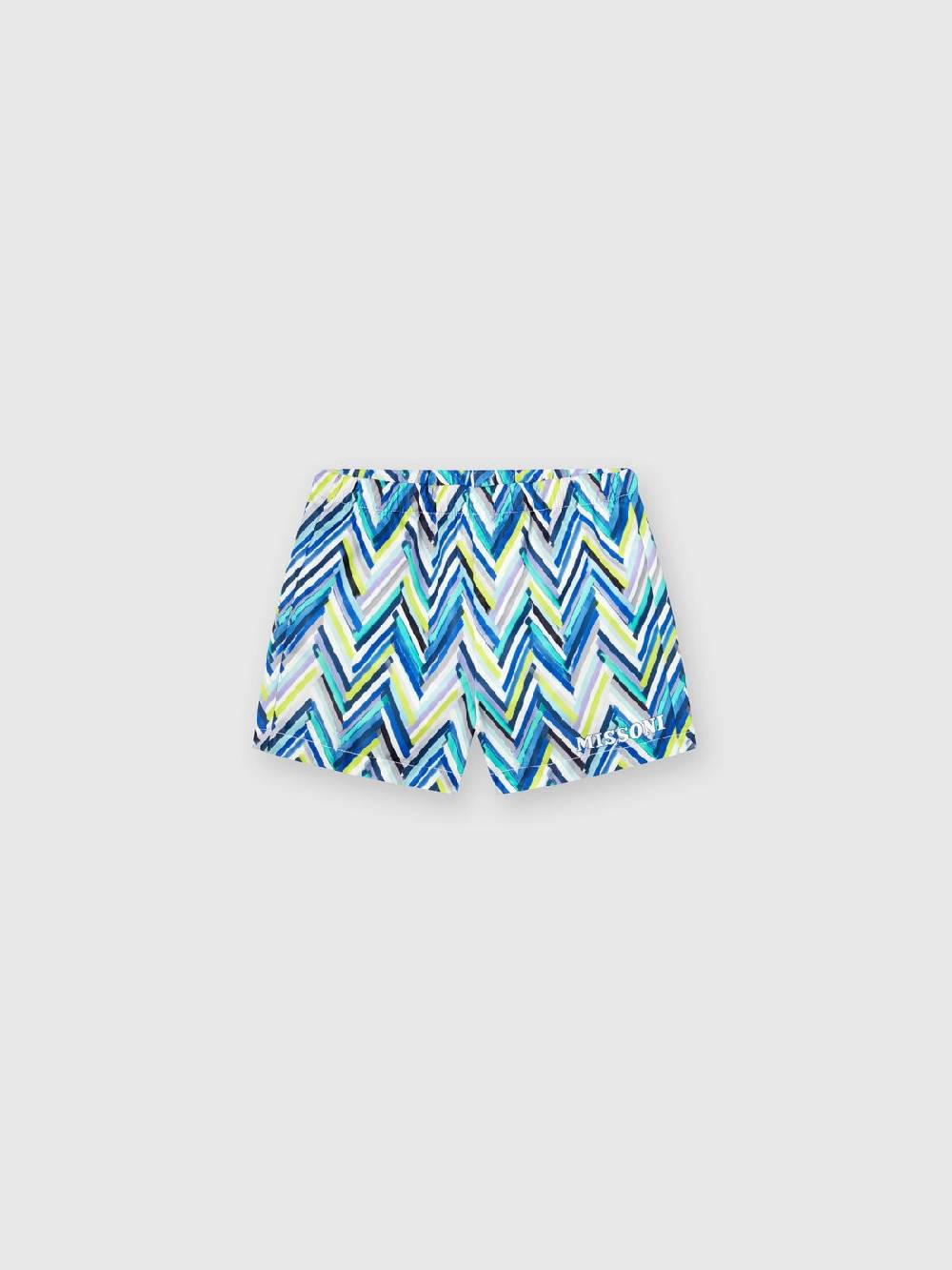 Missoni Boxer mare con stampa zig zag e scritta logo