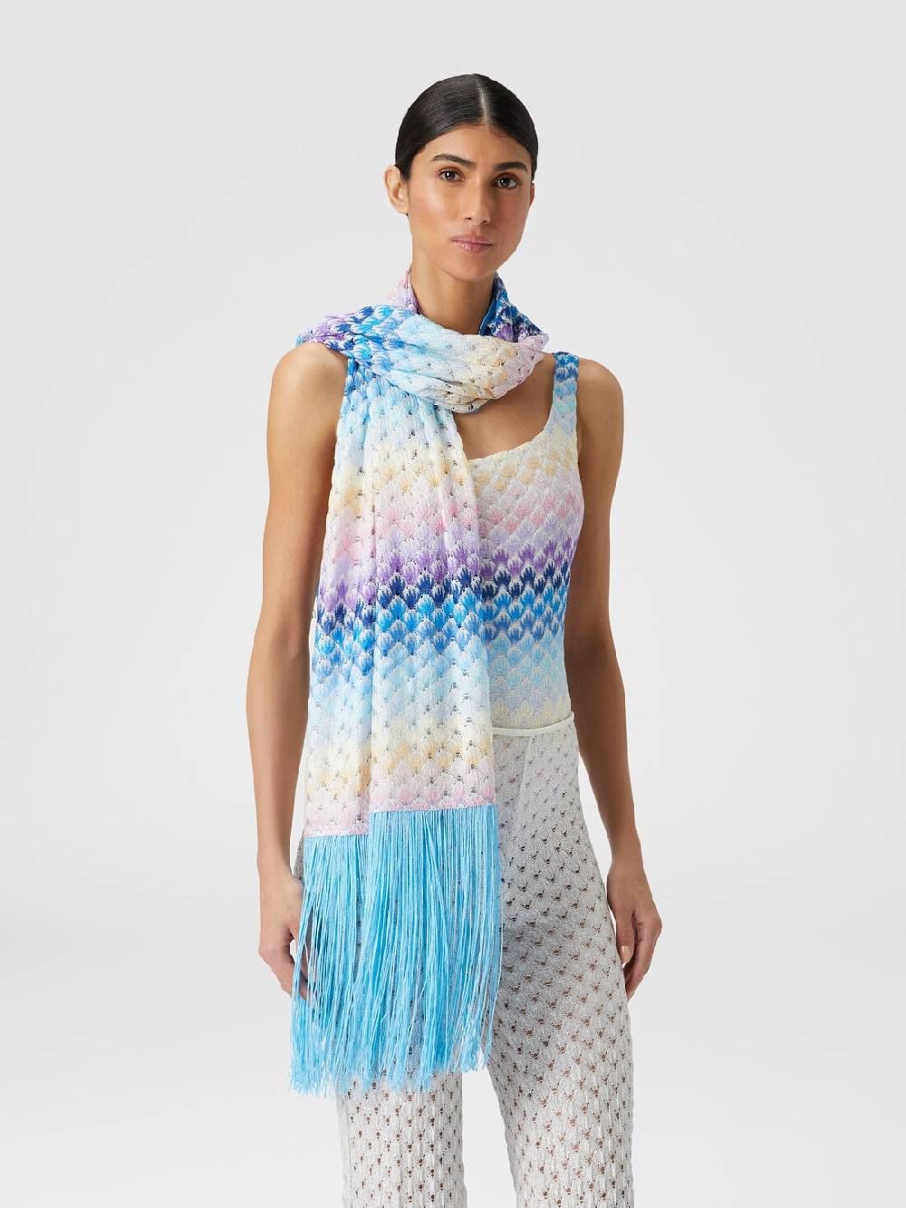 Missoni Stola in viscosa lamé Nuovo