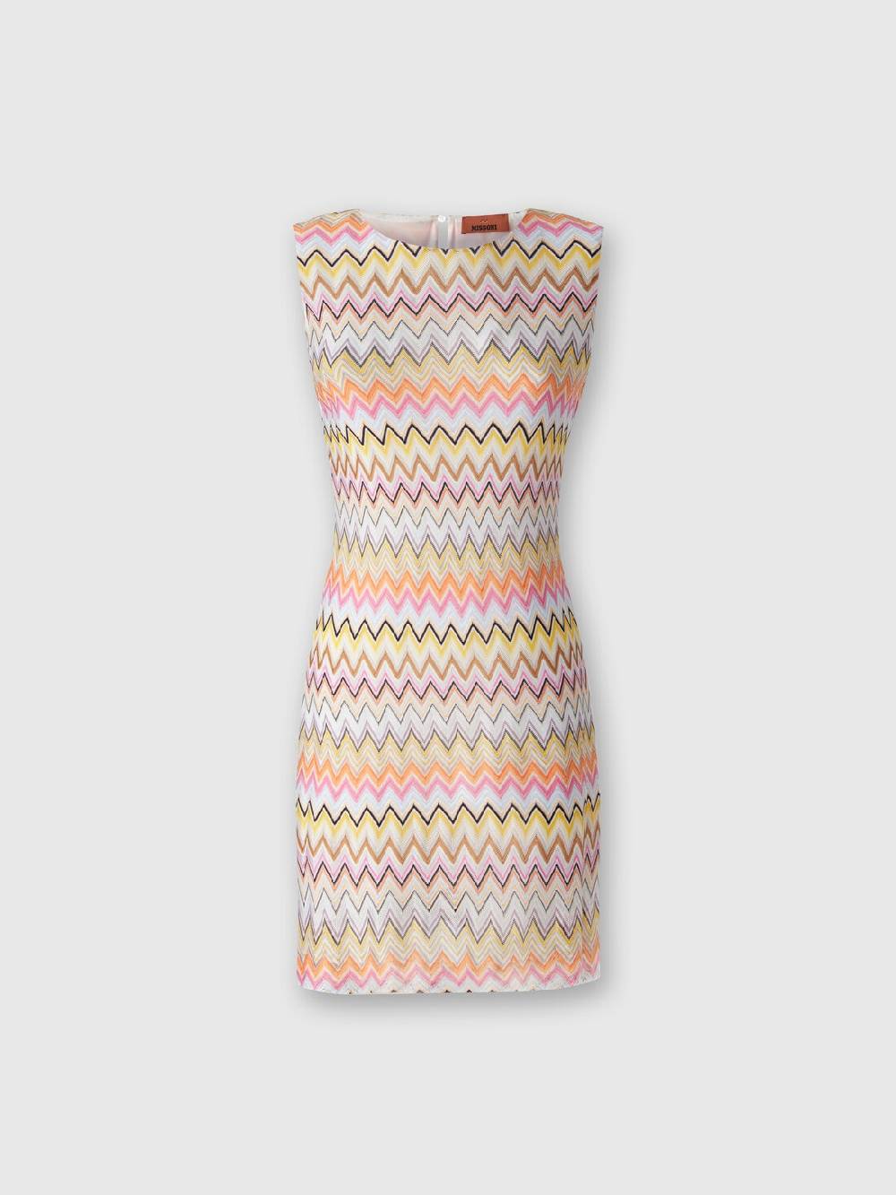 Missoni Mini-abito senza maniche in viscosa zig zag Shopping Online