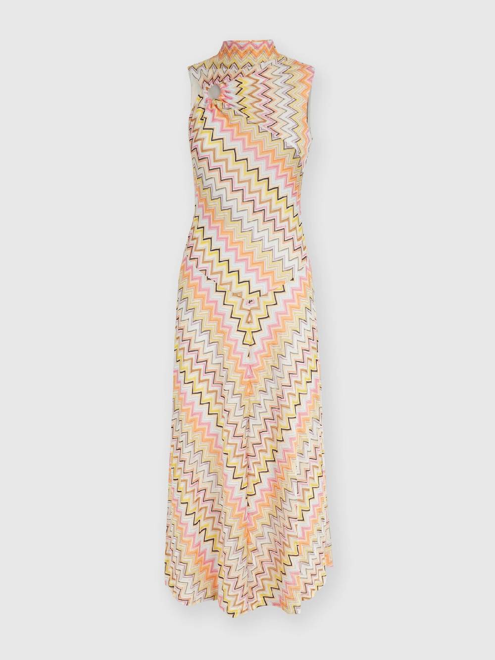 Missoni Abito lungo senza maniche con scollatura arricciata Prezzo Ridotto
