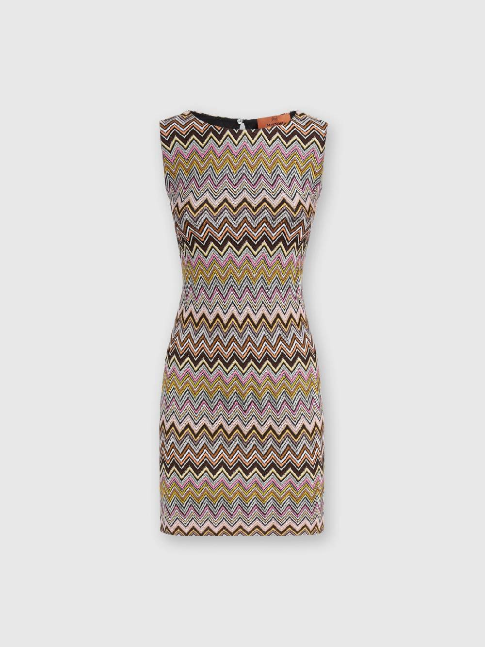 Missoni Mini-abito senza maniche in viscosa zig zag Novità