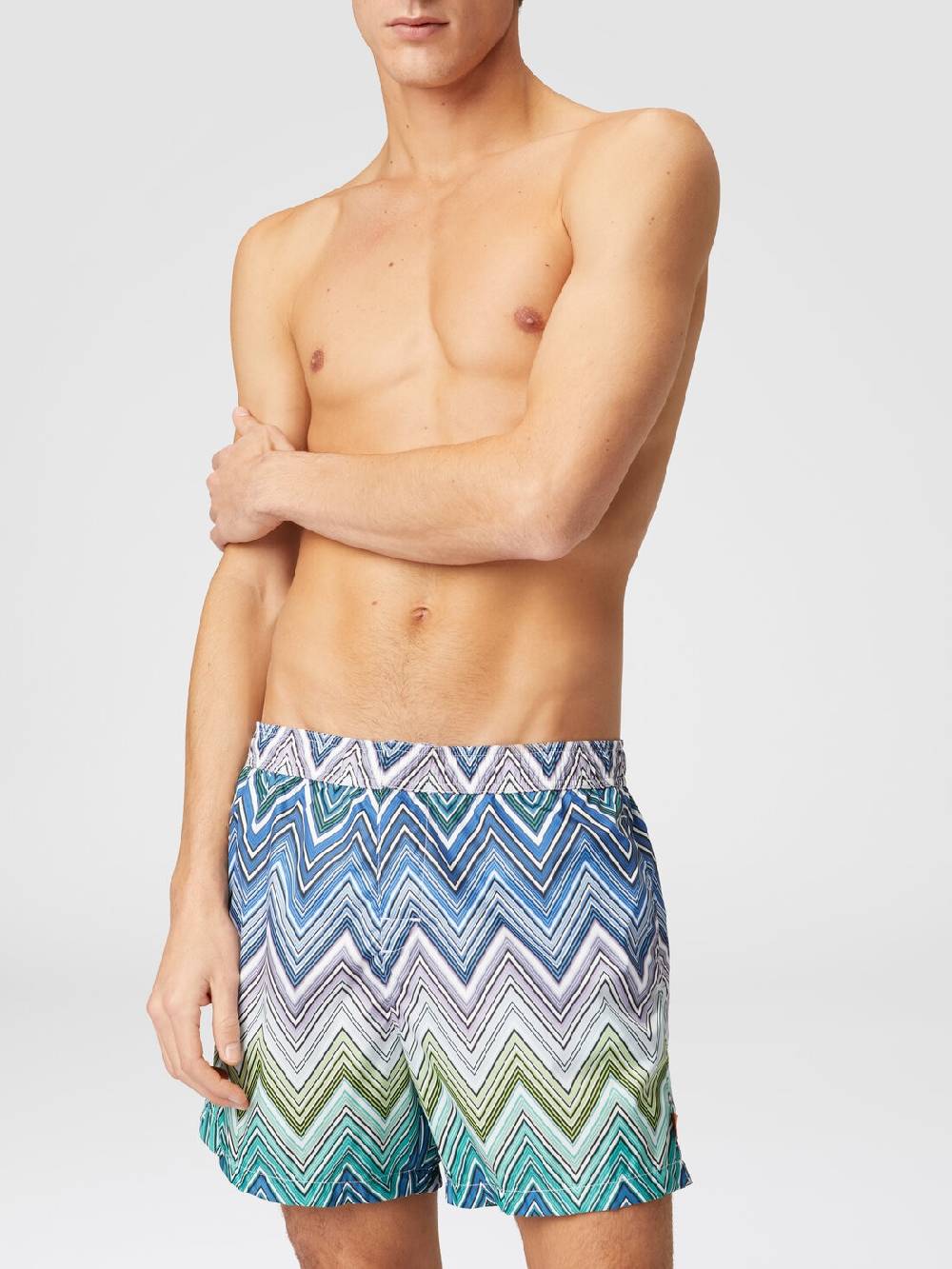 Missoni Boxer mare con stampa macro zig zag Offerta