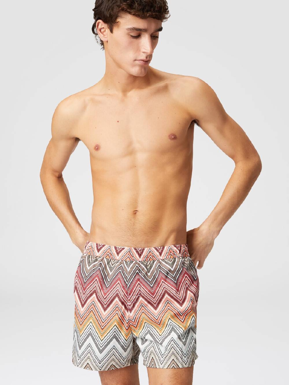 Missoni Boxer mare con stampa macro zig zag Economico