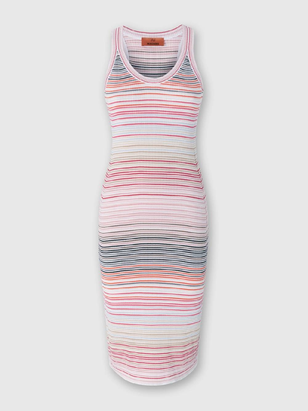 Missoni Abito lungo a righe in cotone e viscosa Online