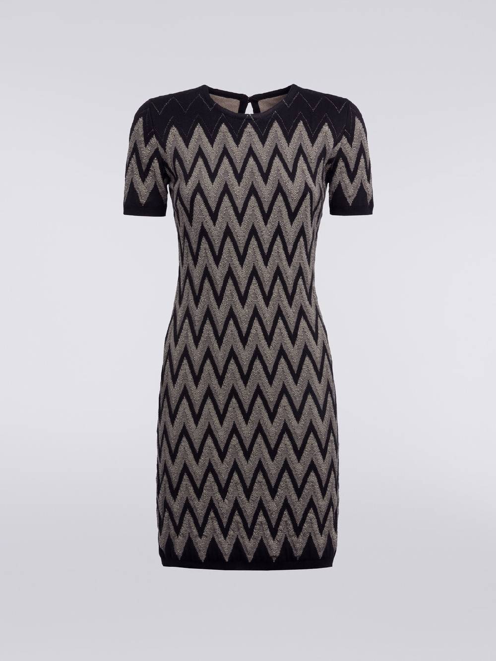 Missoni Abito girocollo in cotone chevron con lurex I Più Venduti