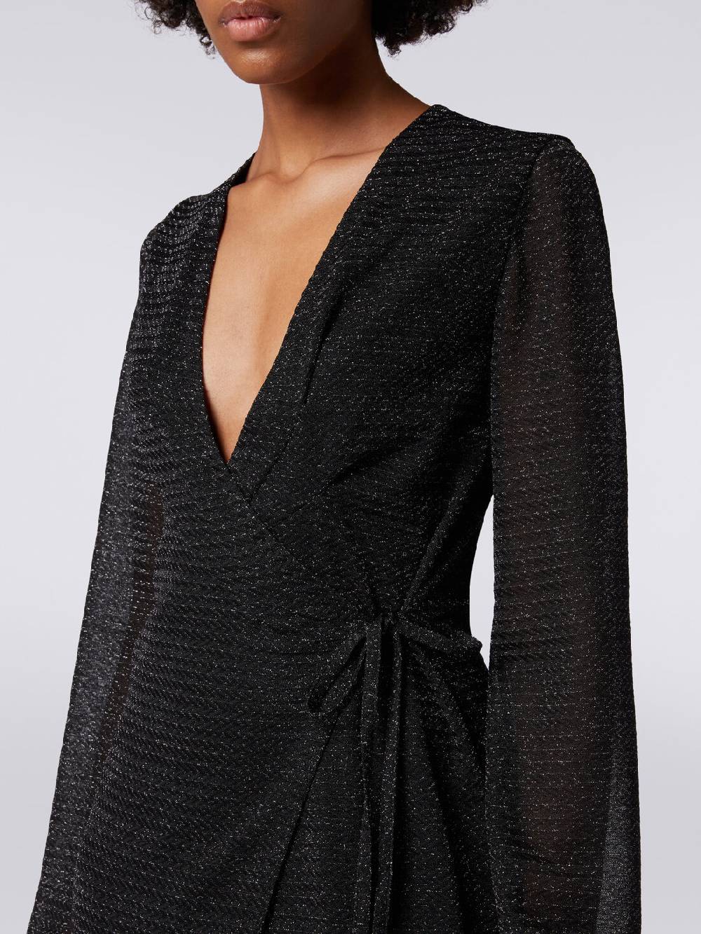 Missoni Abito lungo con scollatura a V in viscosa lamé Negozio