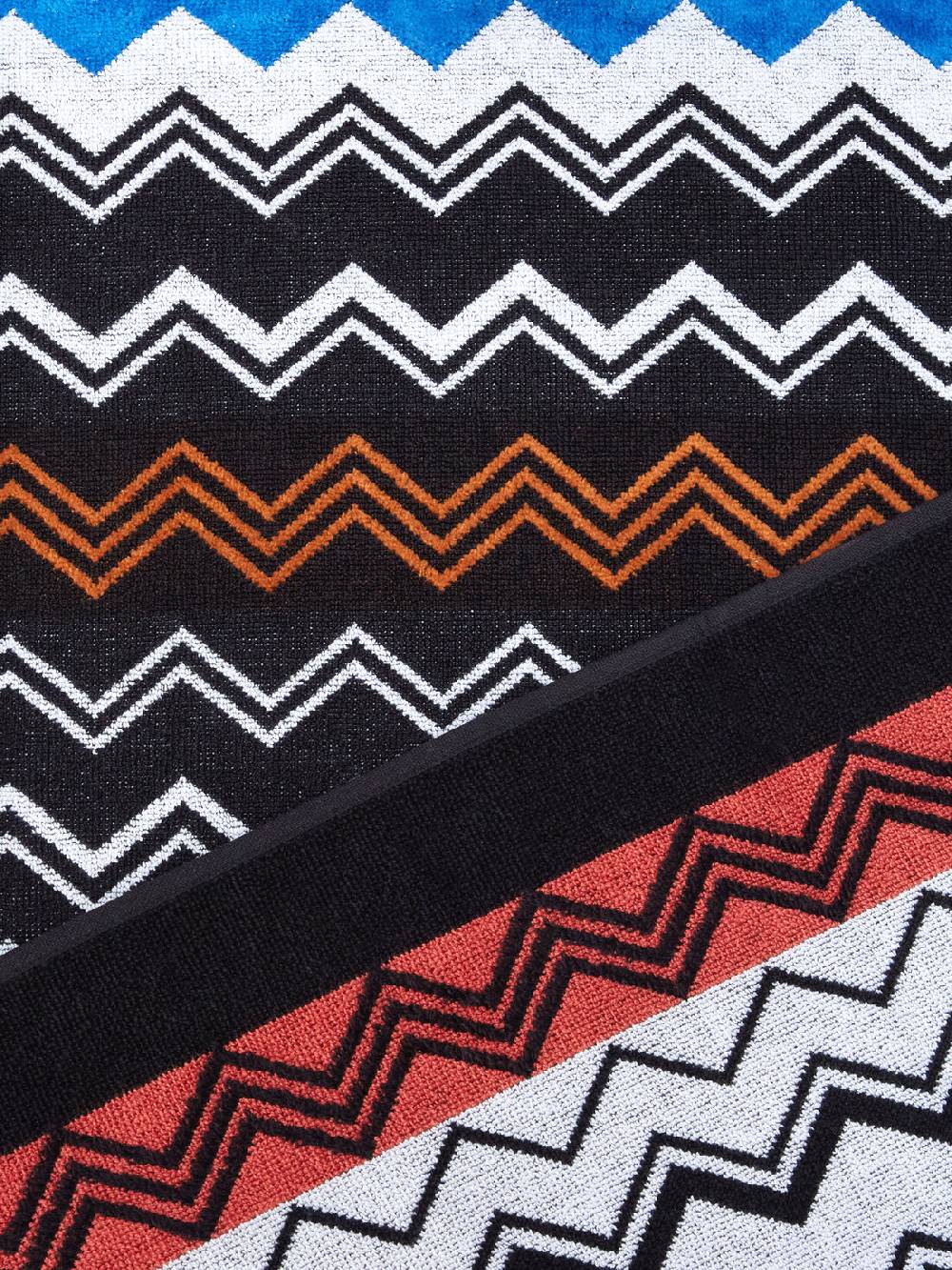Missoni Telo mare 180x100 cm Neoclassic in spugna di cotone zig zag Italia
