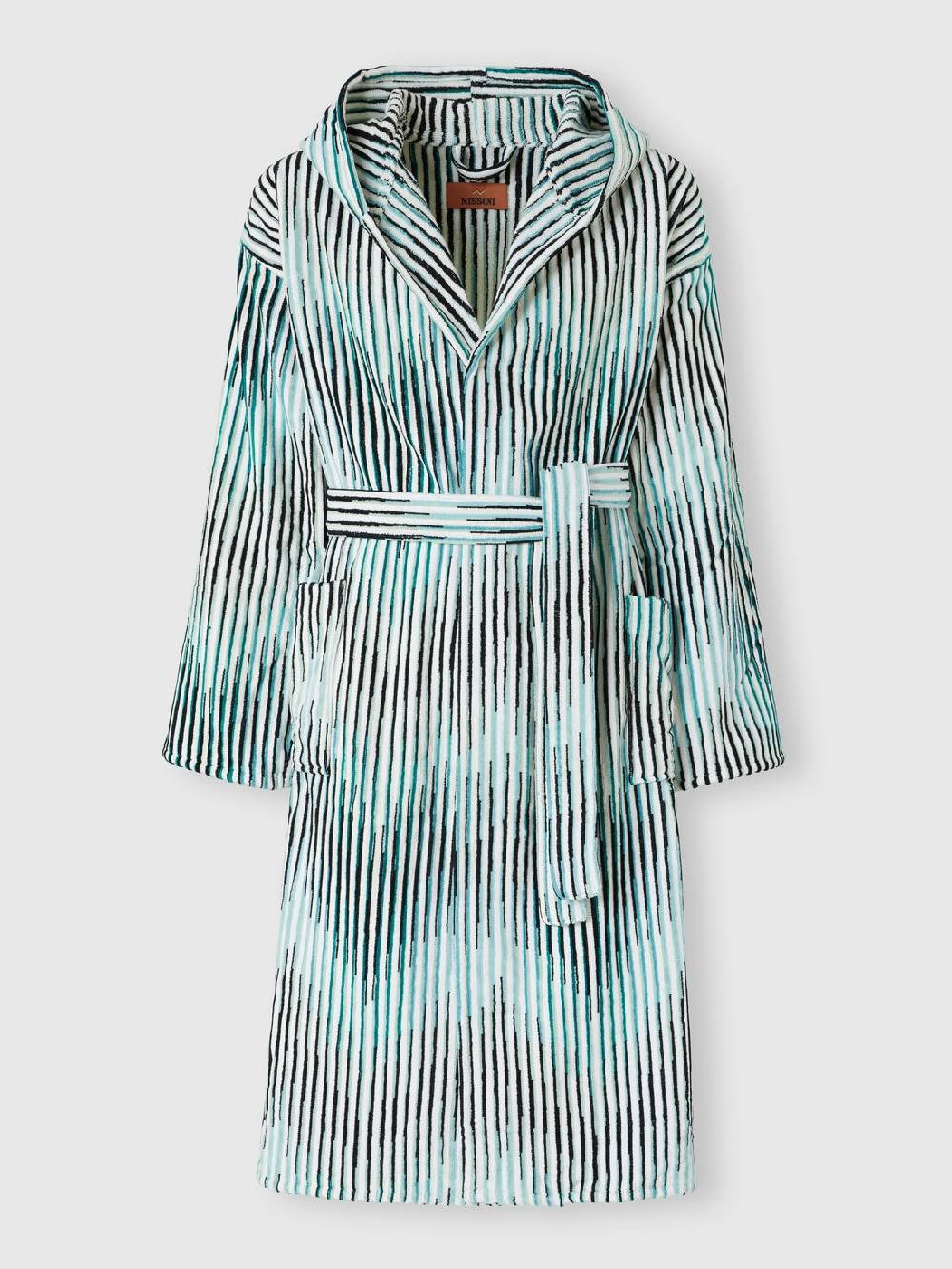 Missoni Accappatoio Arpeggio in spugna di cotone fiammata In Linea