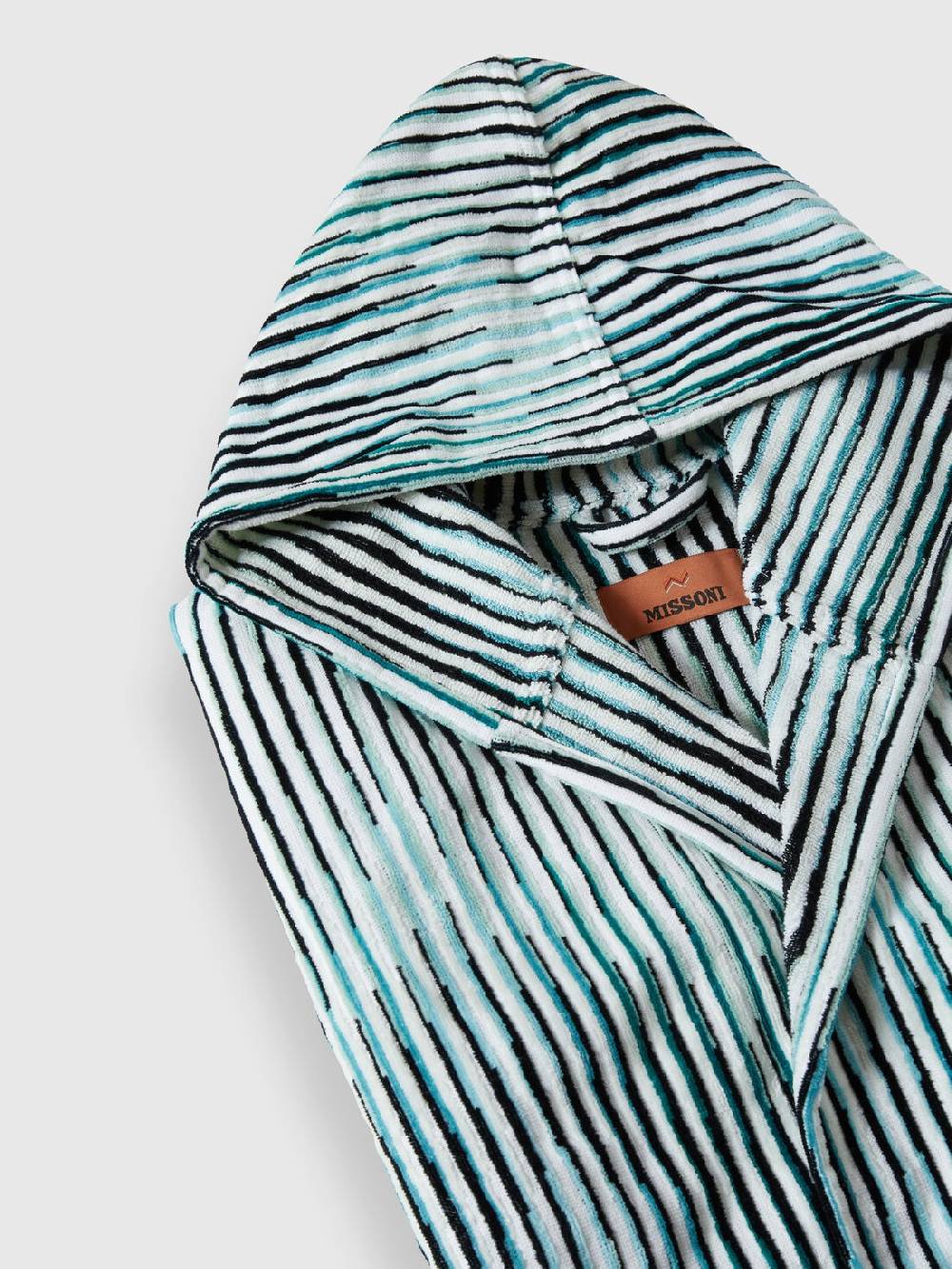 Missoni Accappatoio Arpeggio in spugna di cotone fiammata In Linea