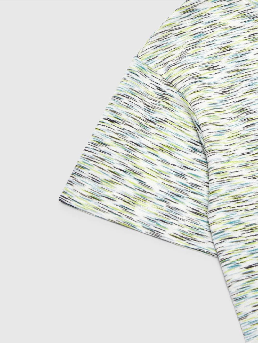 Missoni T-shirt in cotone fiammato con scritta logo Consegna Veloce