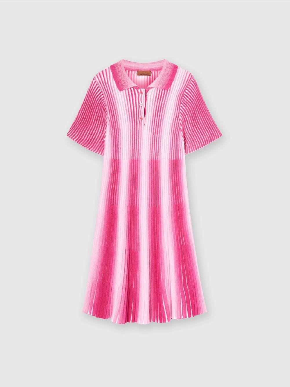 Missoni Abito midi in maglia di viscosa a righe Sottocosto