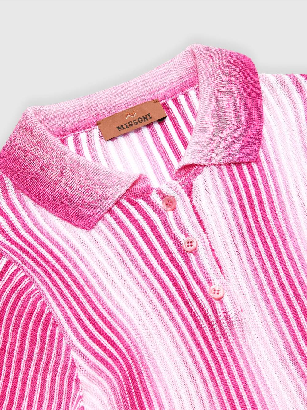 Missoni Abito midi in maglia di viscosa a righe Sottocosto