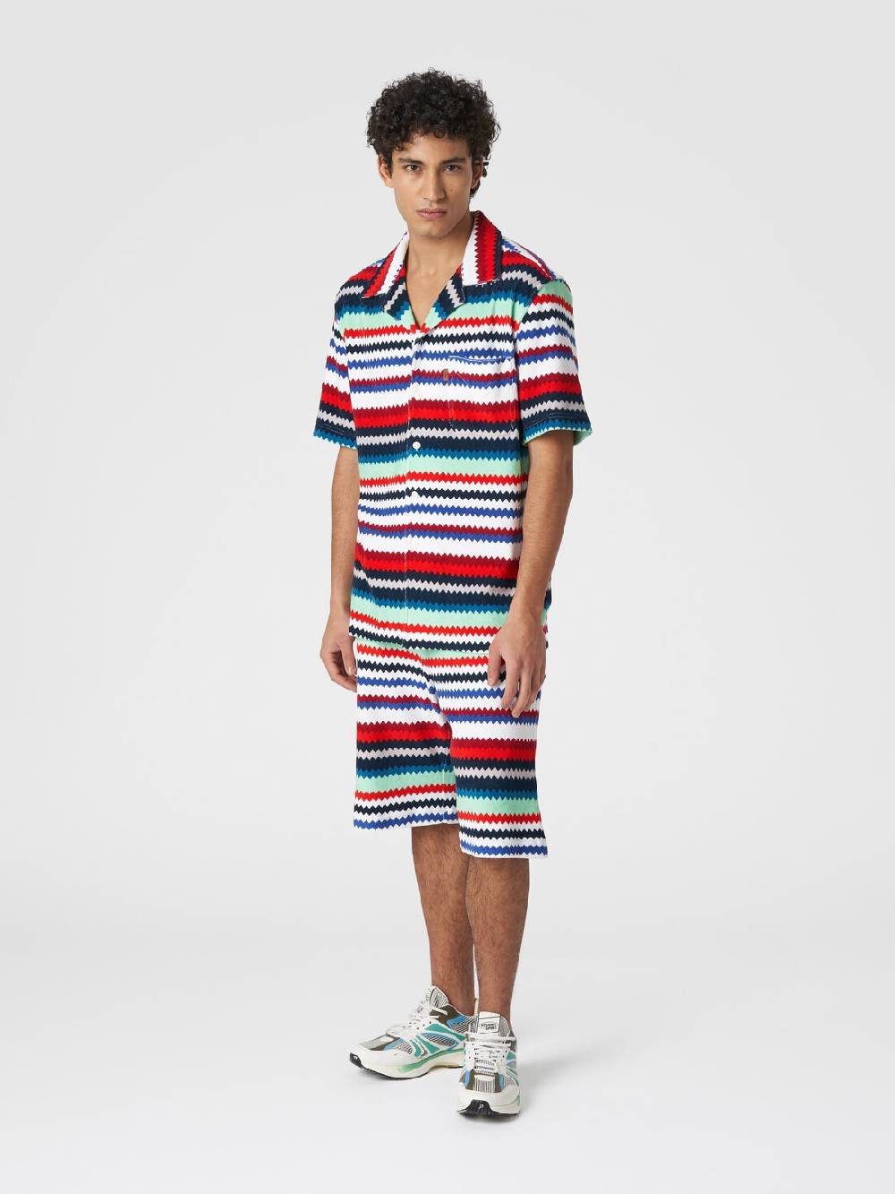 Missoni Shorts in spugna stampa zig zag Offerta