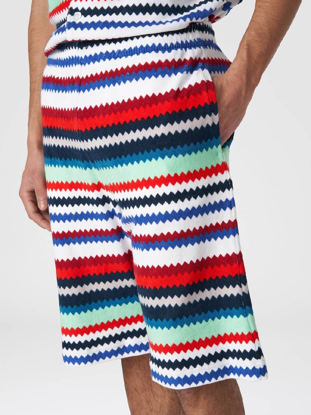Missoni Shorts in spugna stampa zig zag Offerta