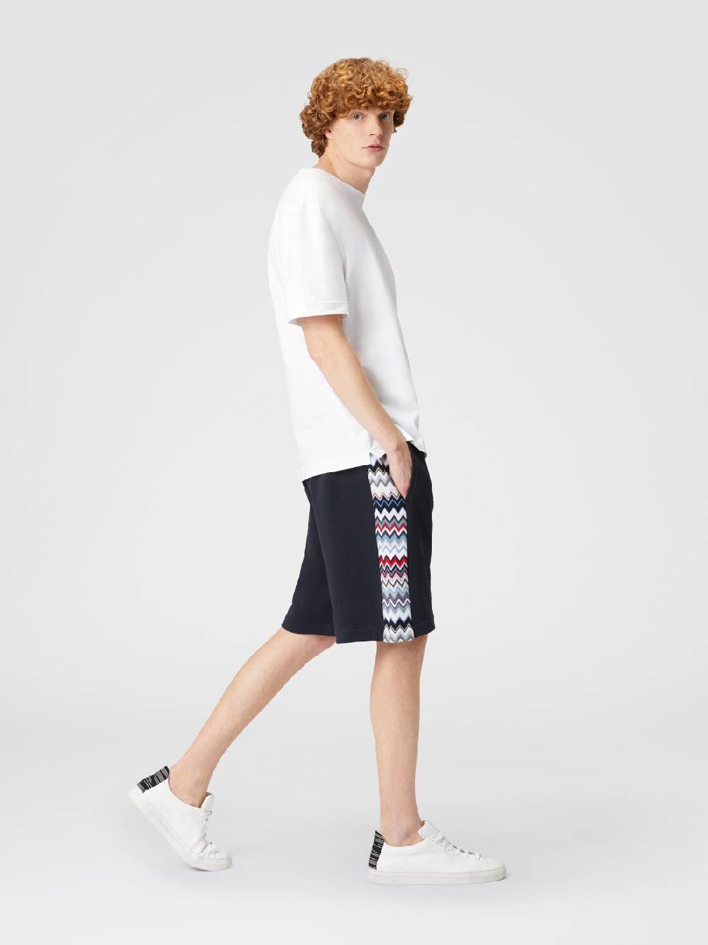 Missoni Shorts in cotone con inserti chevron Consegna Veloce
