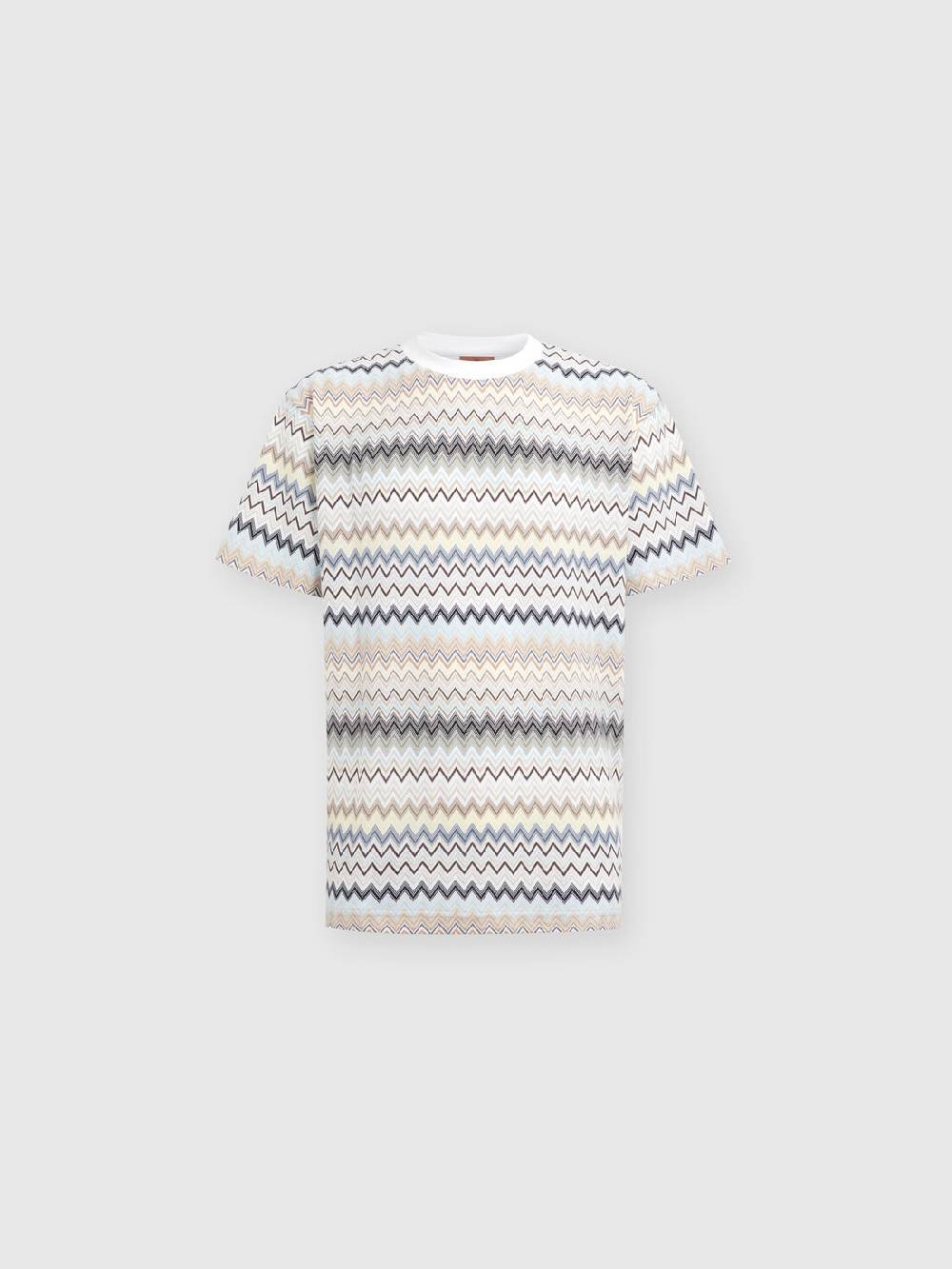 Missoni T-shirt con motivo zig zag e logo posteriore Outlet