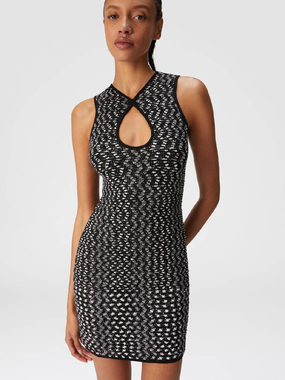 Missoni Mini-abito senza maniche zig zag con paillettes Offerte