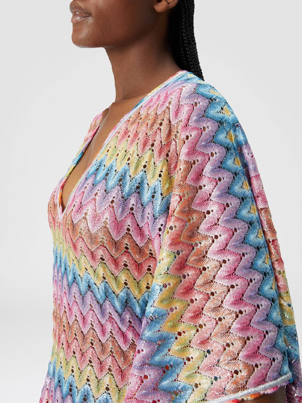 Missoni Caftano copricostume lungo in pizzo spalmato Hotsell
