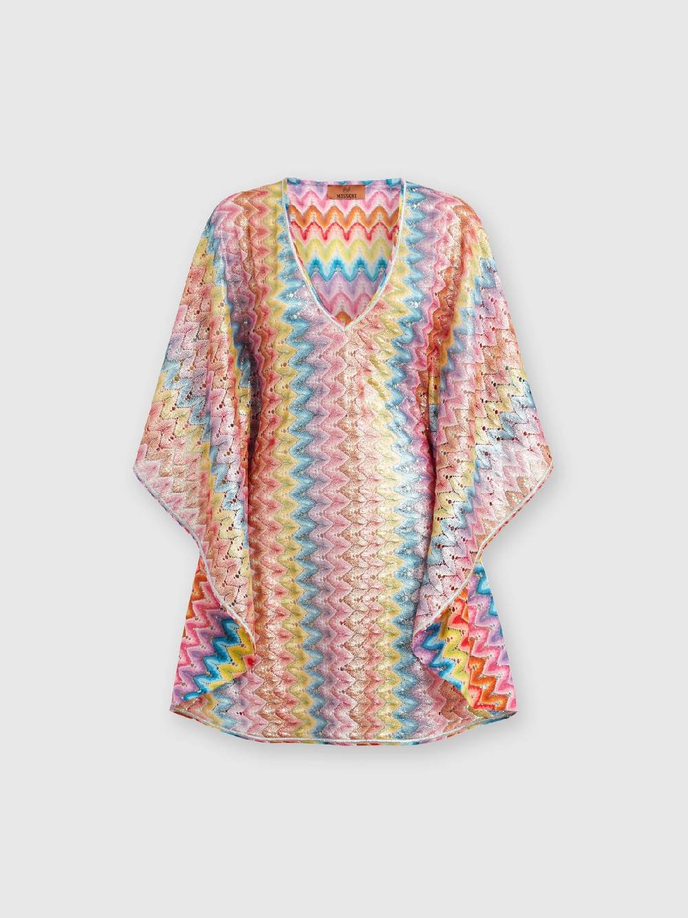 Missoni Caftano copricostume corto in pizzo spalmato Vendita Calda
