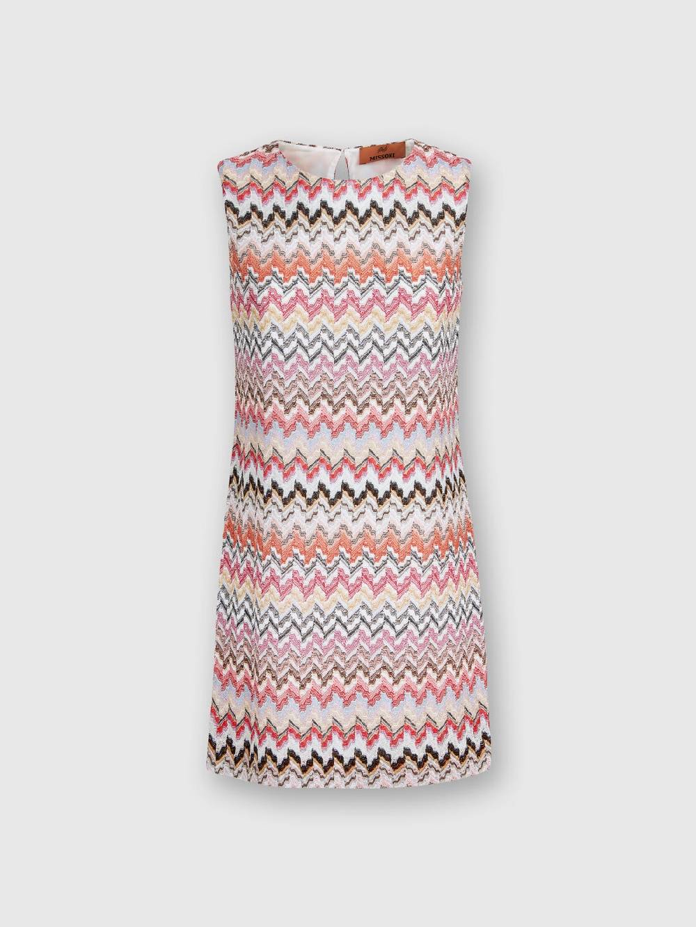 Missoni Mini-abito in misto viscosa lamé zig zag Saldi Di Fabbrica