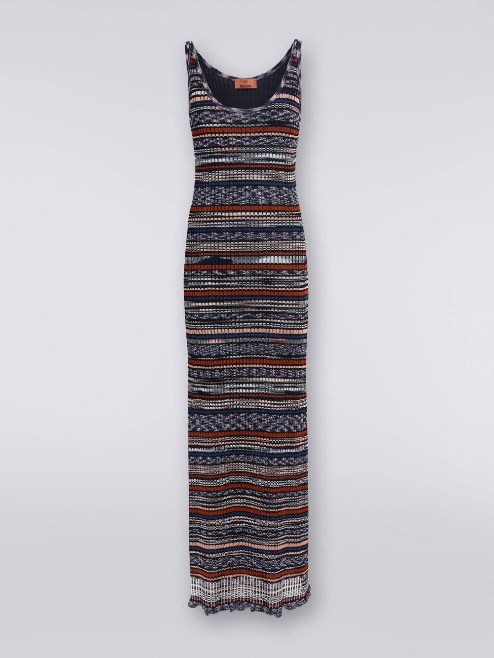 Missoni Abito lungo a costine in viscosa fiammata Moda