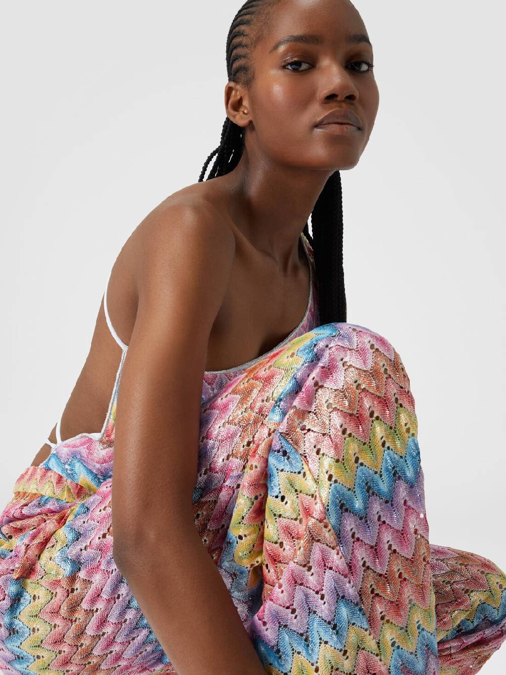 Missoni Pantaloni in pizzo di misto cotone spalmato Moda