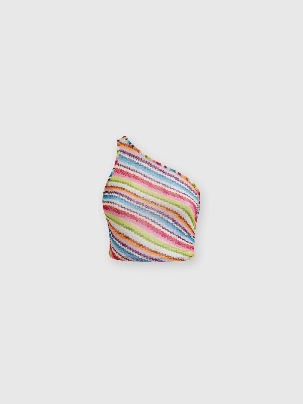 Missoni Crop top monospalla con arricciatura laterale Acquista Ora