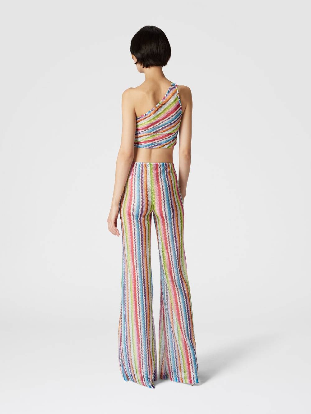 Missoni Crop top monospalla con arricciatura laterale Acquista Ora