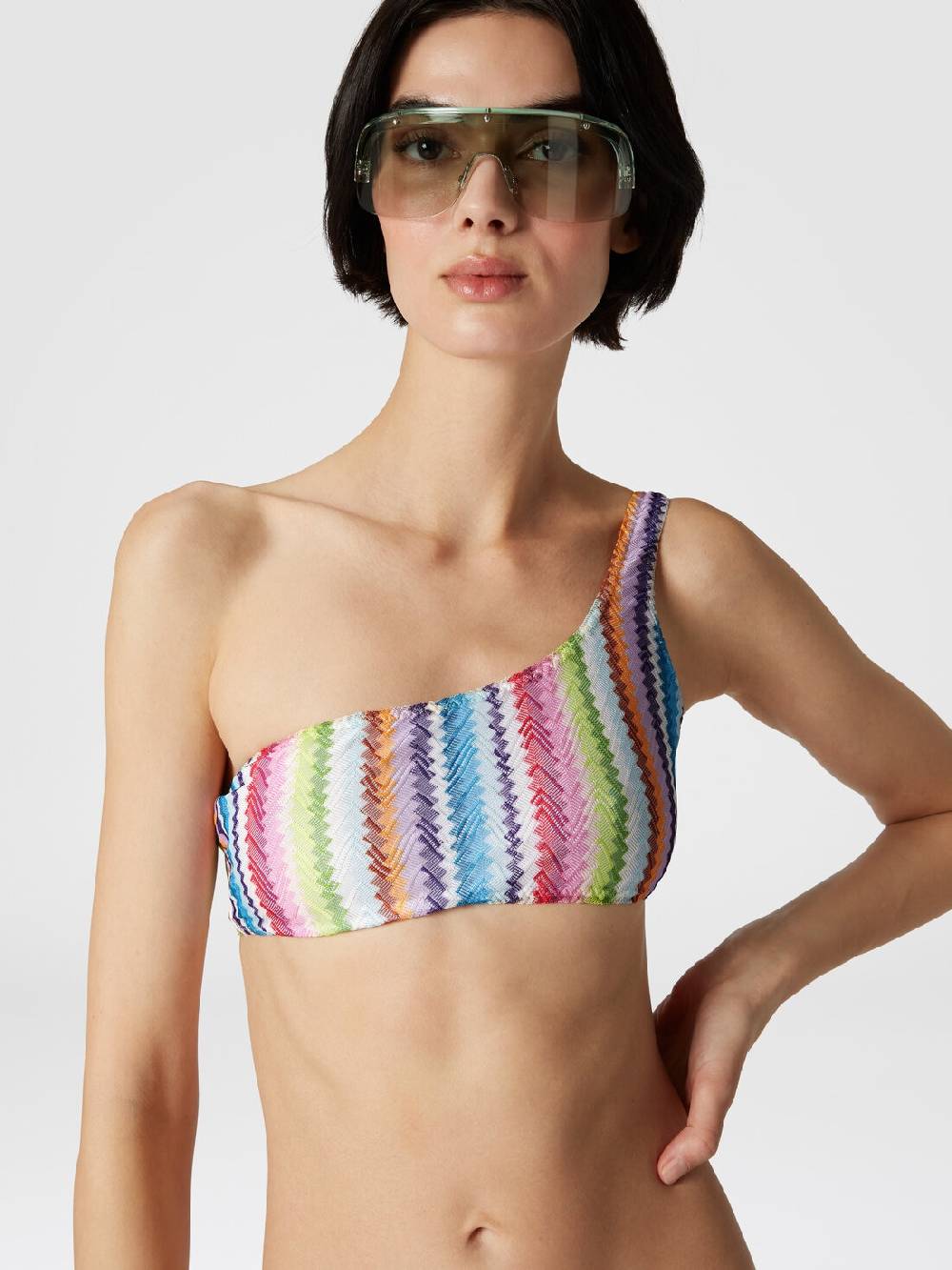 Missoni Bikini monospalla stampa zig zag Promozione Limitata
