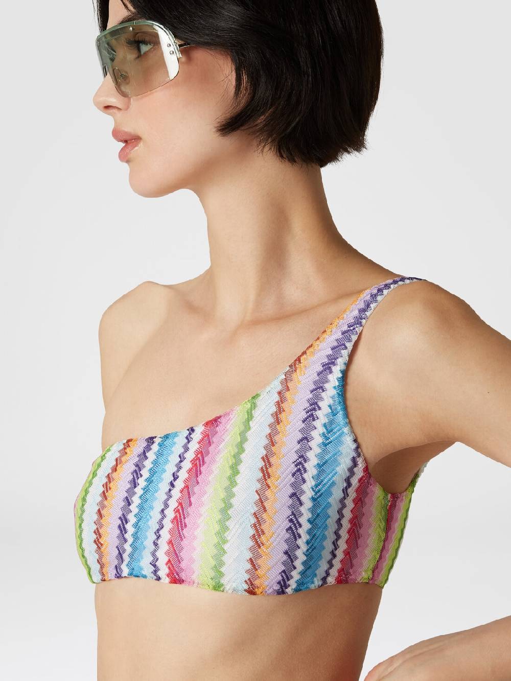 Missoni Bikini monospalla stampa zig zag Promozione Limitata