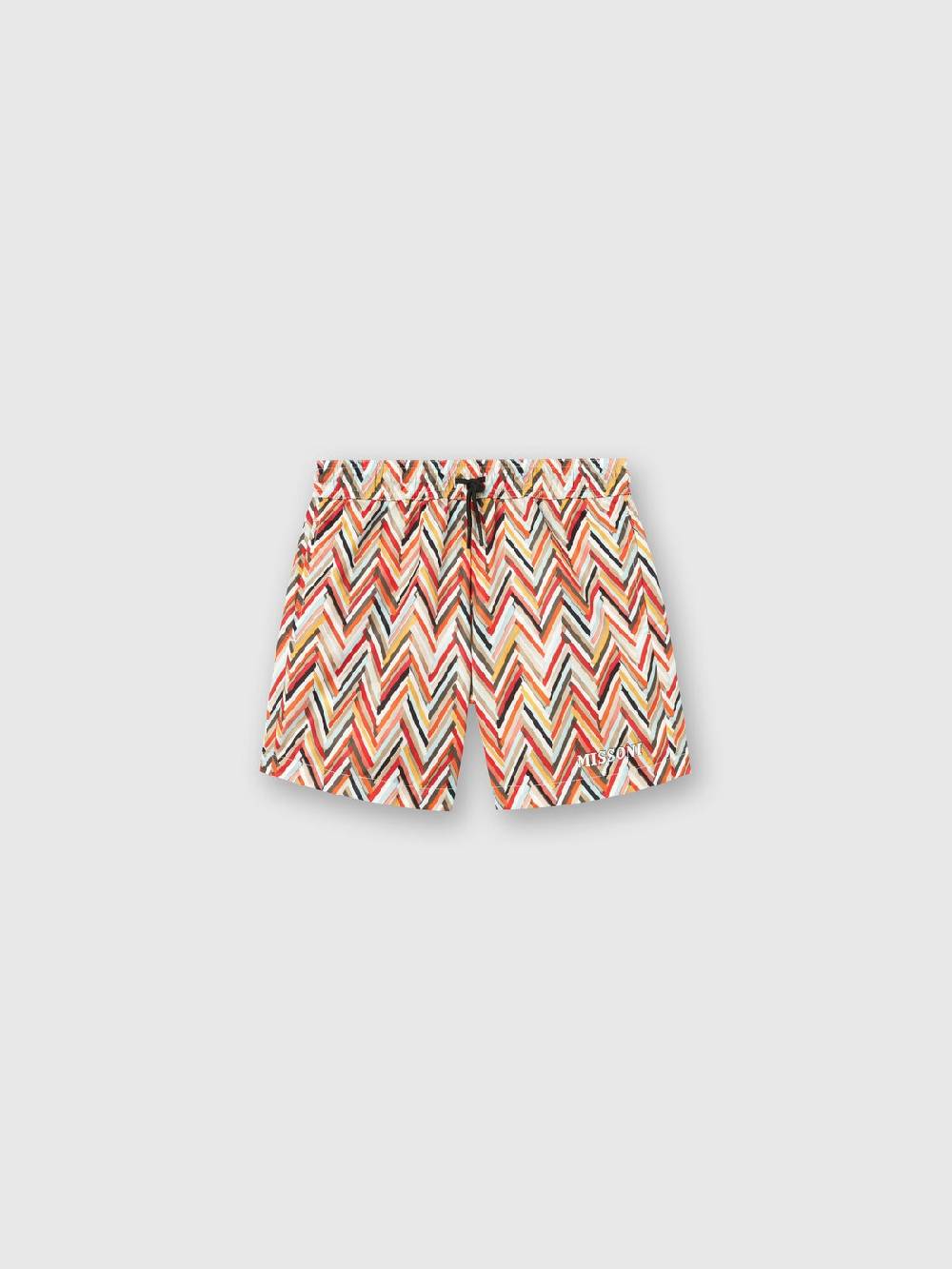 Missoni Boxer mare con pattern zig zag e logo