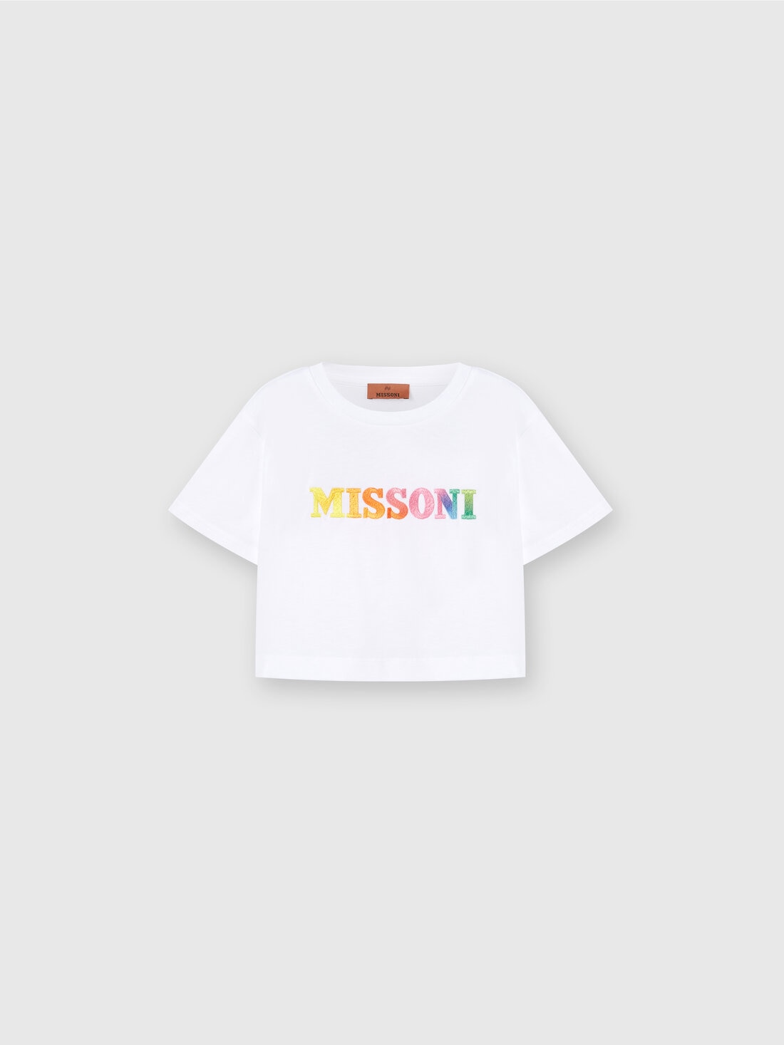 Missoni T-shirt in jersey di cotone con scritta logo Shopping Online