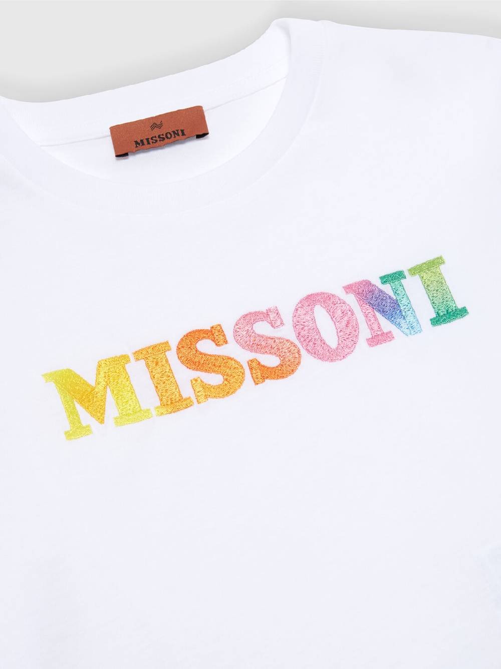 Missoni T-shirt in jersey di cotone con scritta logo Shopping Online