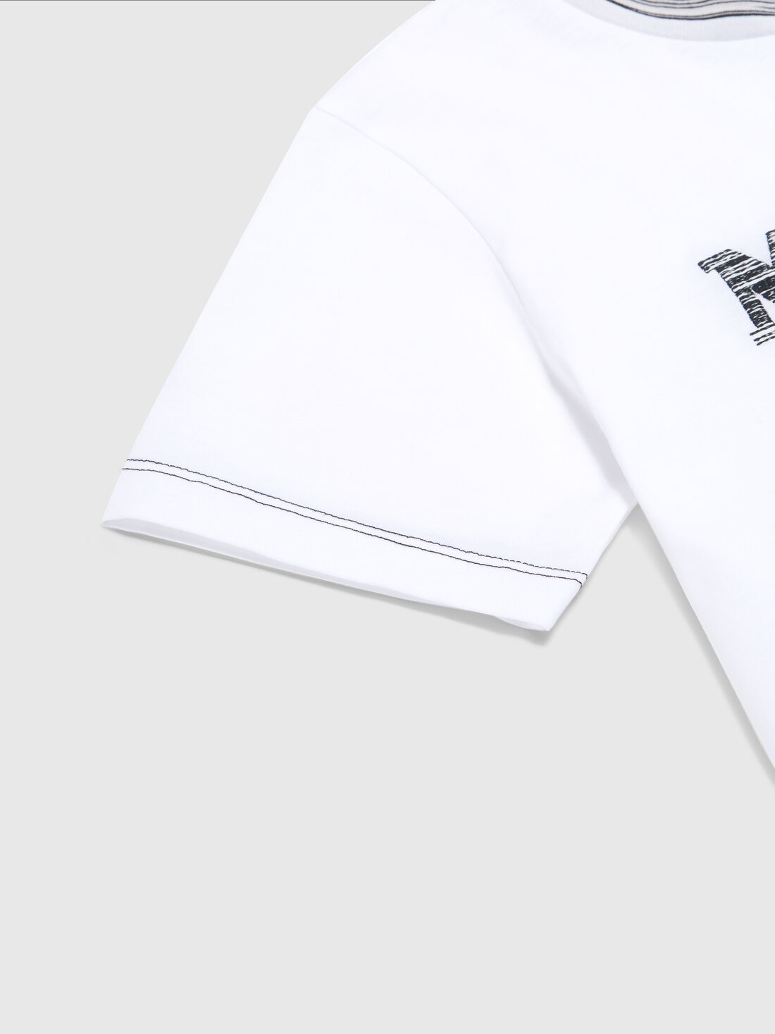 Missoni T-shirt in jersey di cotone con logo Affare Del Giorno