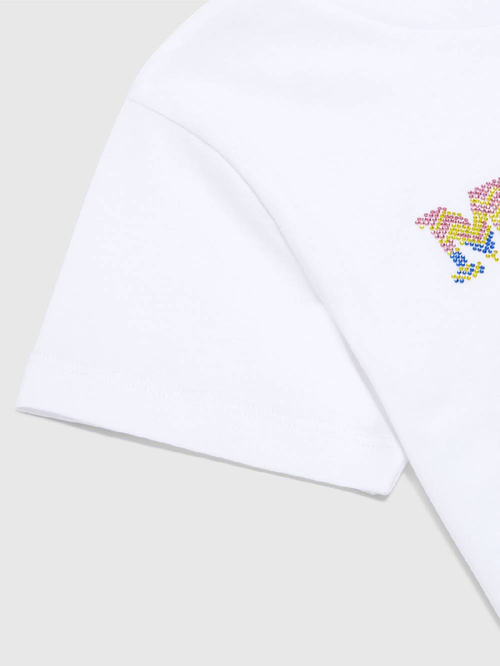 Missoni T-shirt in jersey di cotone con scritta logo chevron Prezzo Ridotto