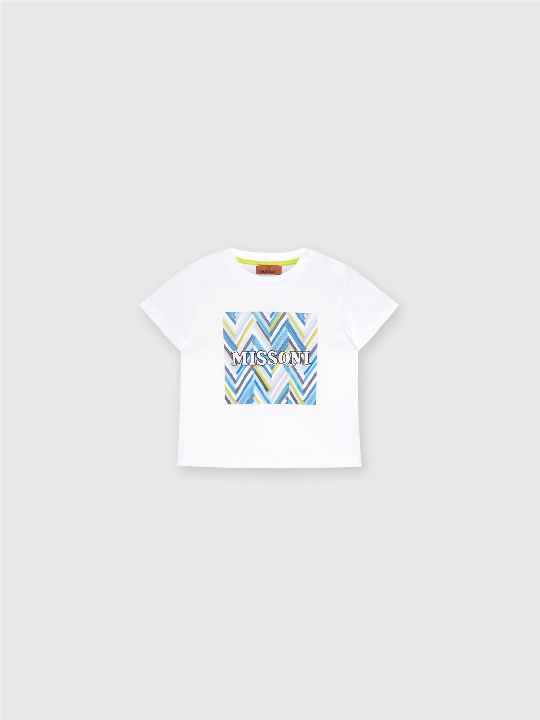 Missoni T-shirt in jersey di cotone con logo Sconto