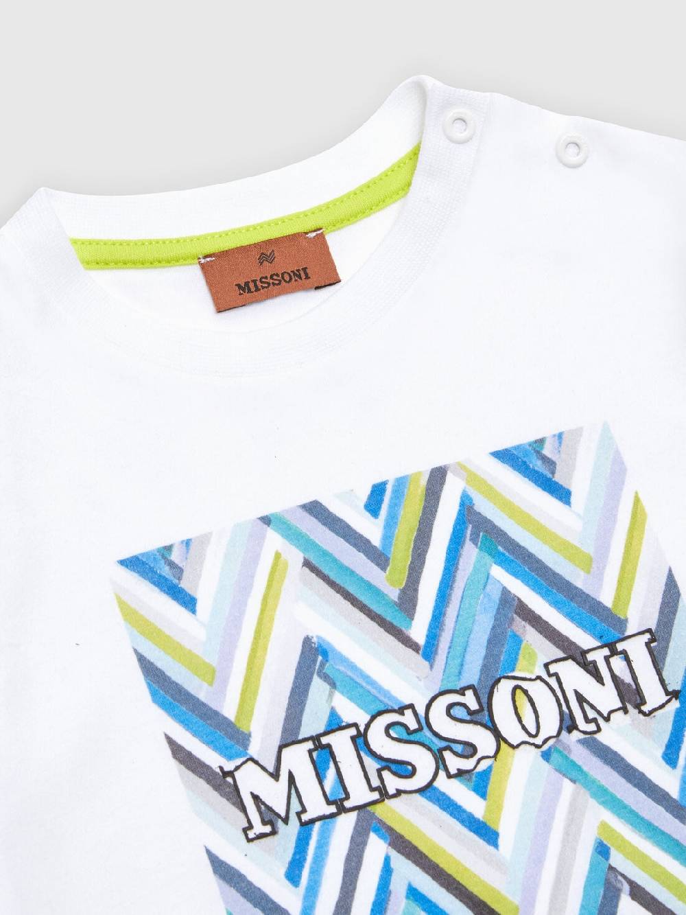 Missoni T-shirt in jersey di cotone con logo Sconto