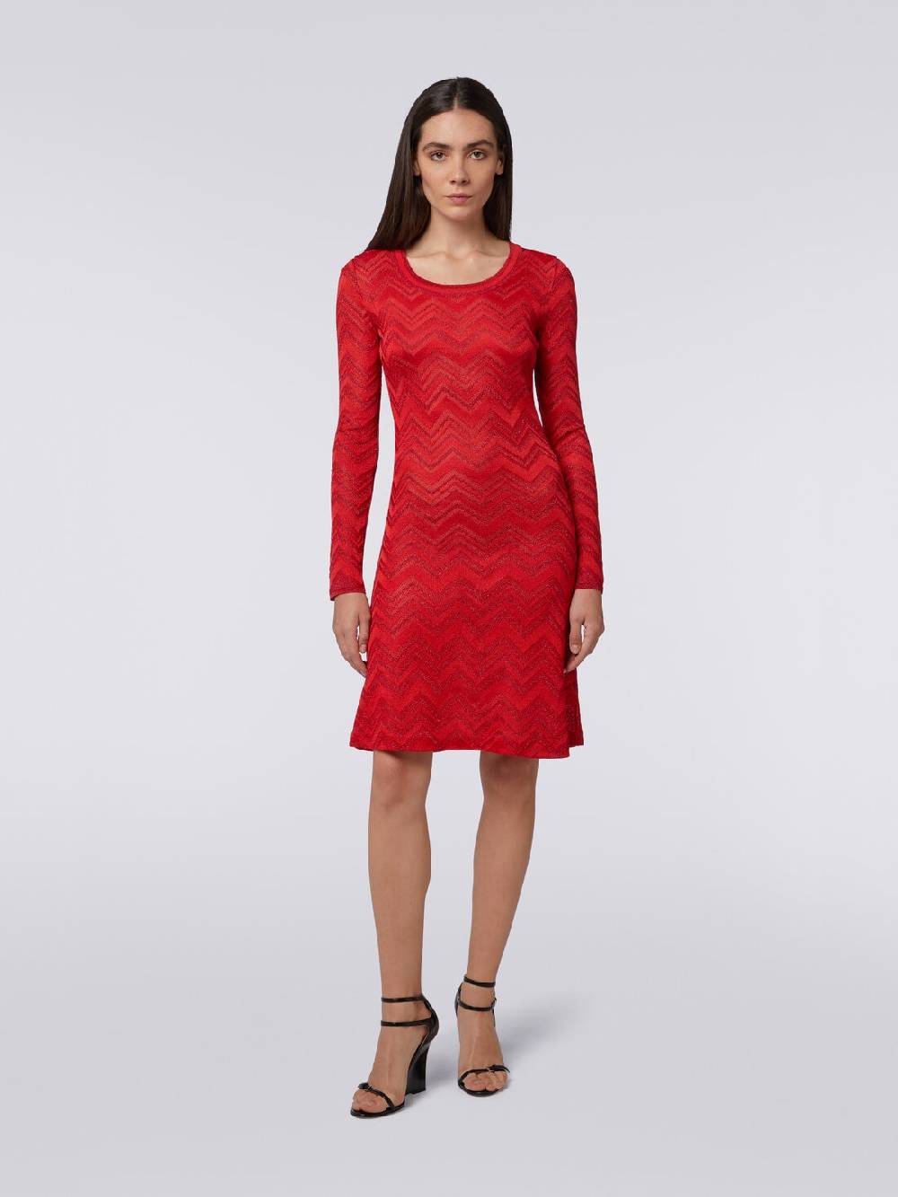 Missoni Abito in maglia zig zag tonale con lurex Outlet