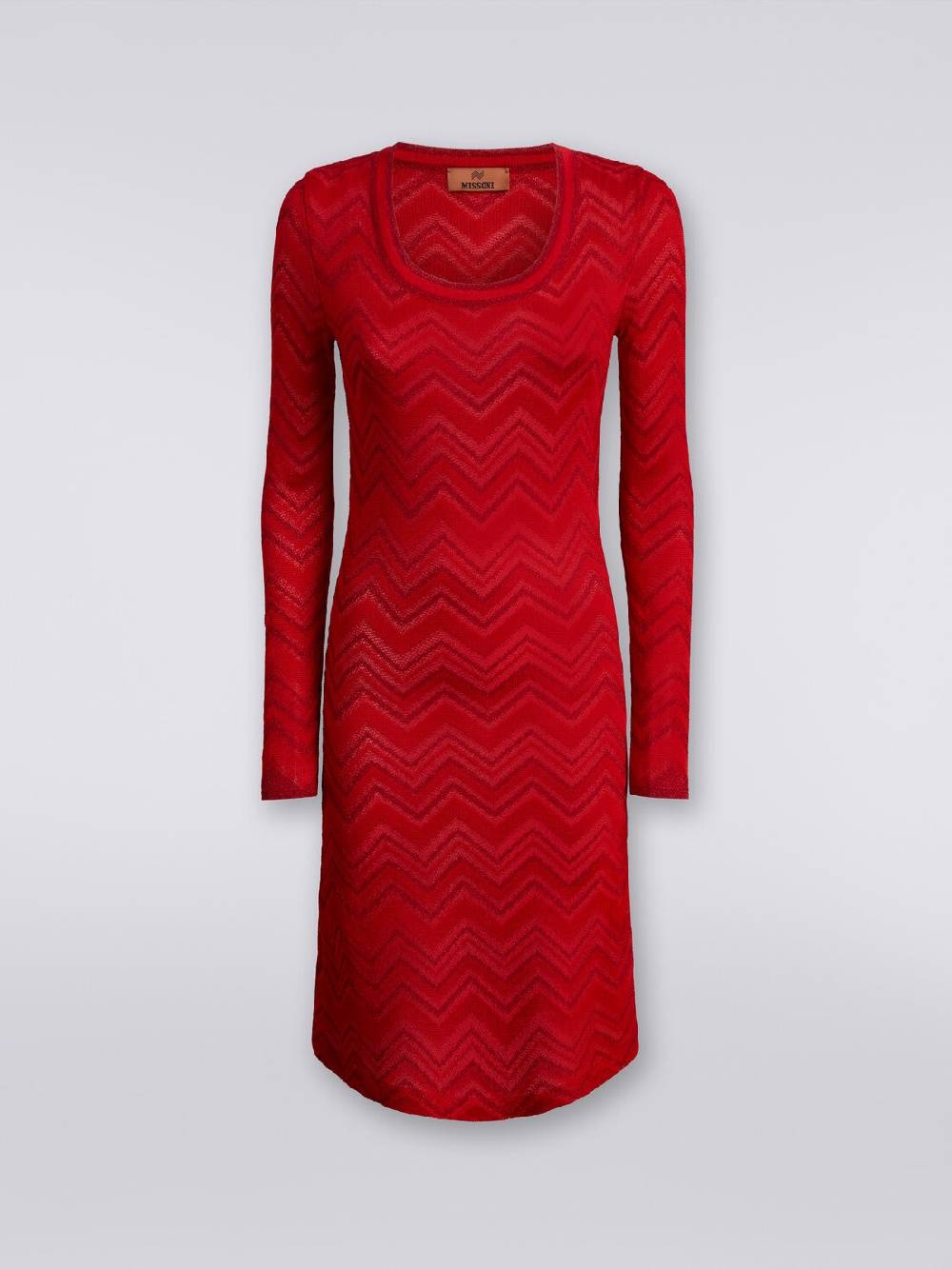 Missoni Abito in maglia zig zag tonale con lurex Outlet