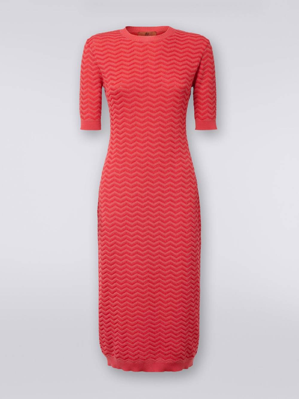 Missoni Abito longuette girocollo in maglia chevron Offerte