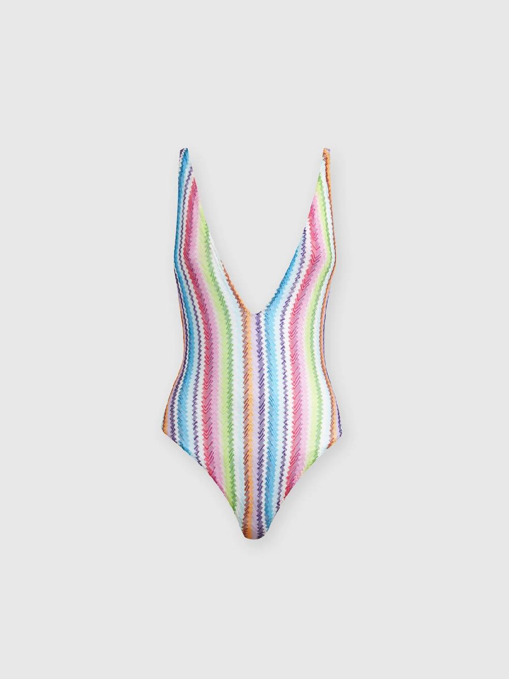 Missoni Costume intero stampa zig zag con scollatura a V Nuova