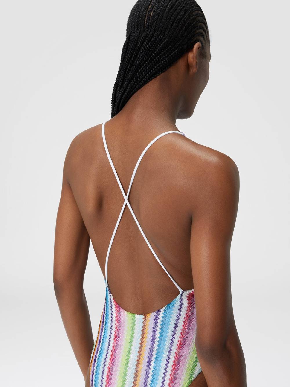 Missoni Costume intero stampa zig zag con scollatura a V Nuova