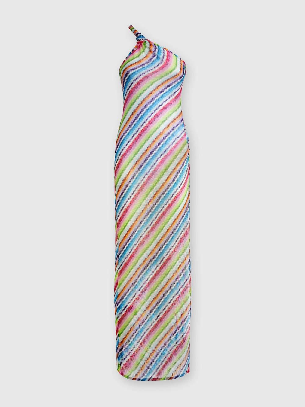 Missoni Abito copricostume stampa zig zag con scollatura a nodo Moda