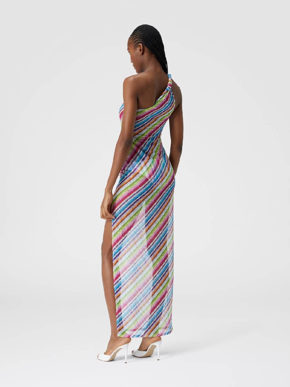 Missoni Abito copricostume stampa zig zag con scollatura a nodo Moda