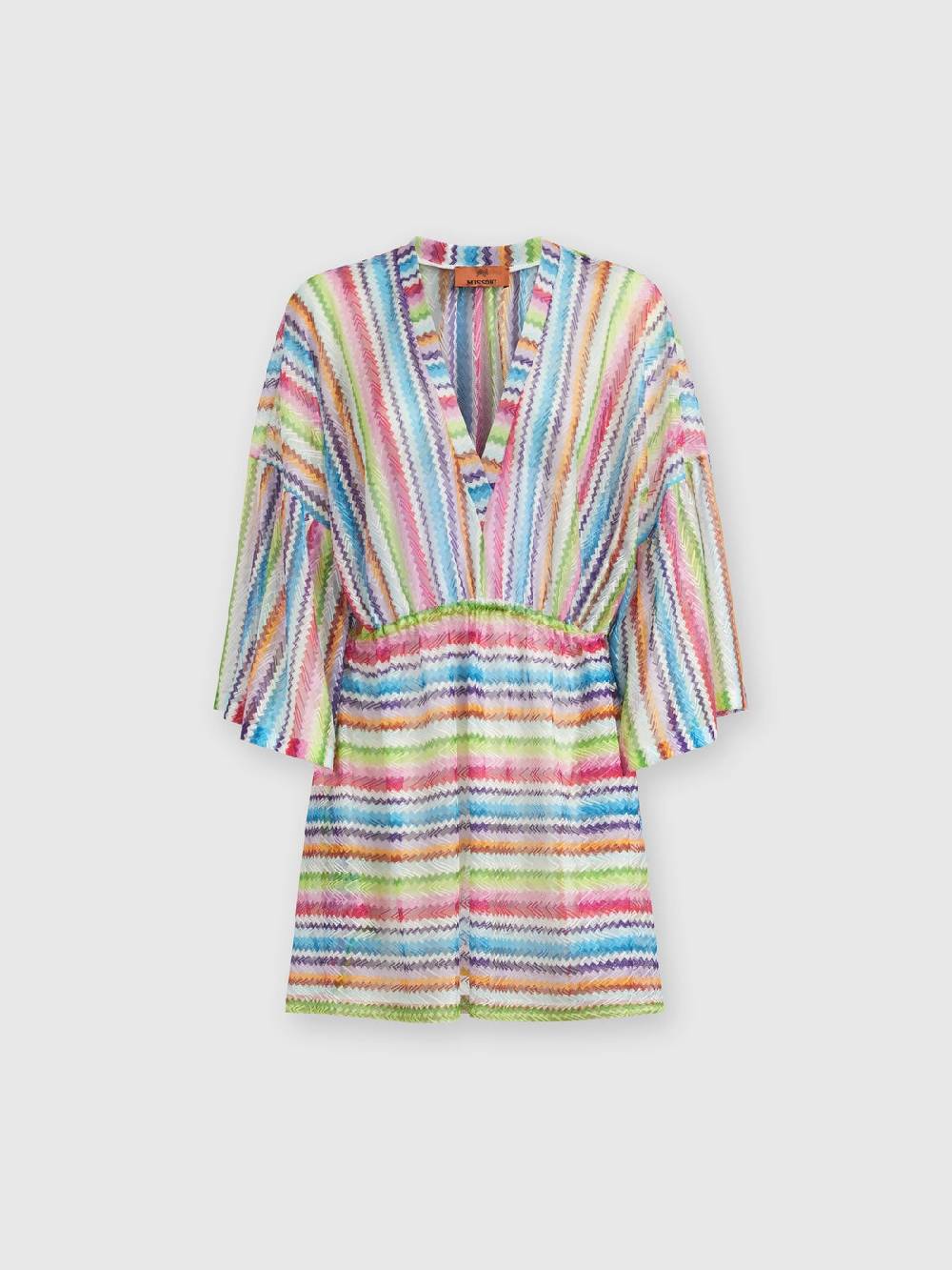 Missoni Caftano copricostume corto stampa zig zag Italy
