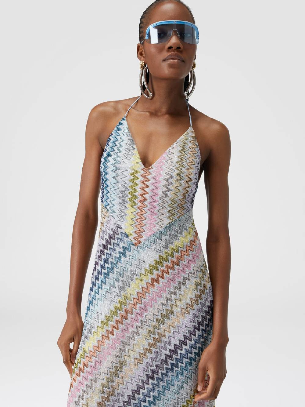 Missoni Slip dress con laccetto sul collo e applicazioni in perle Nuovo