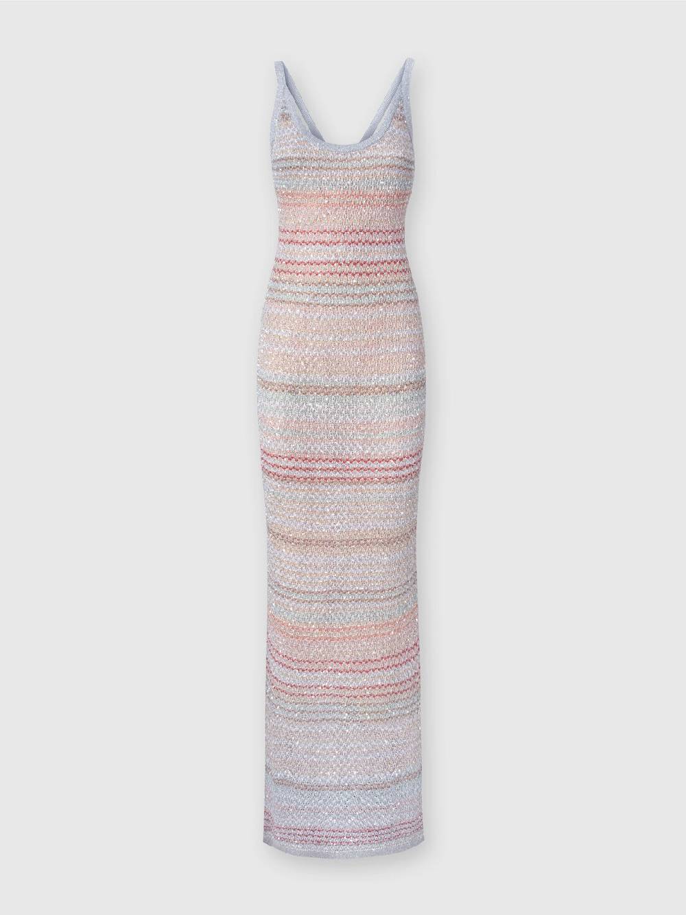 Missoni Abito lungo in maglia zig zag con trama effetto uncinetto Pezzi Unici