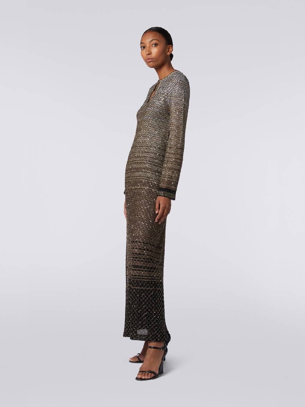 Missoni Abito lungo in maglia dégradé con paillettes Qualità Garantita