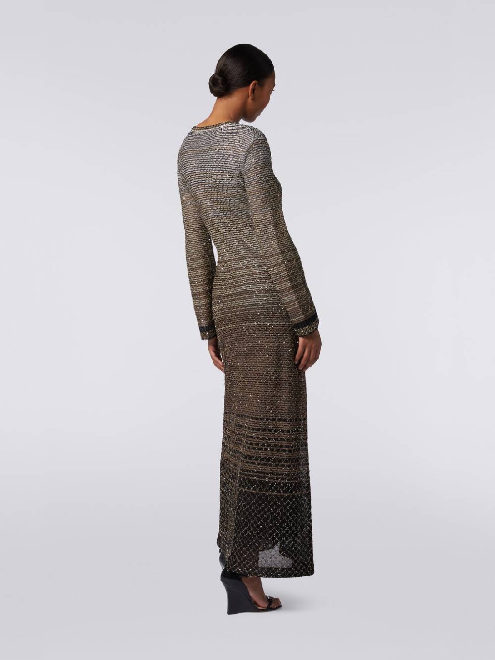 Missoni Abito lungo in maglia dégradé con paillettes Qualità Garantita